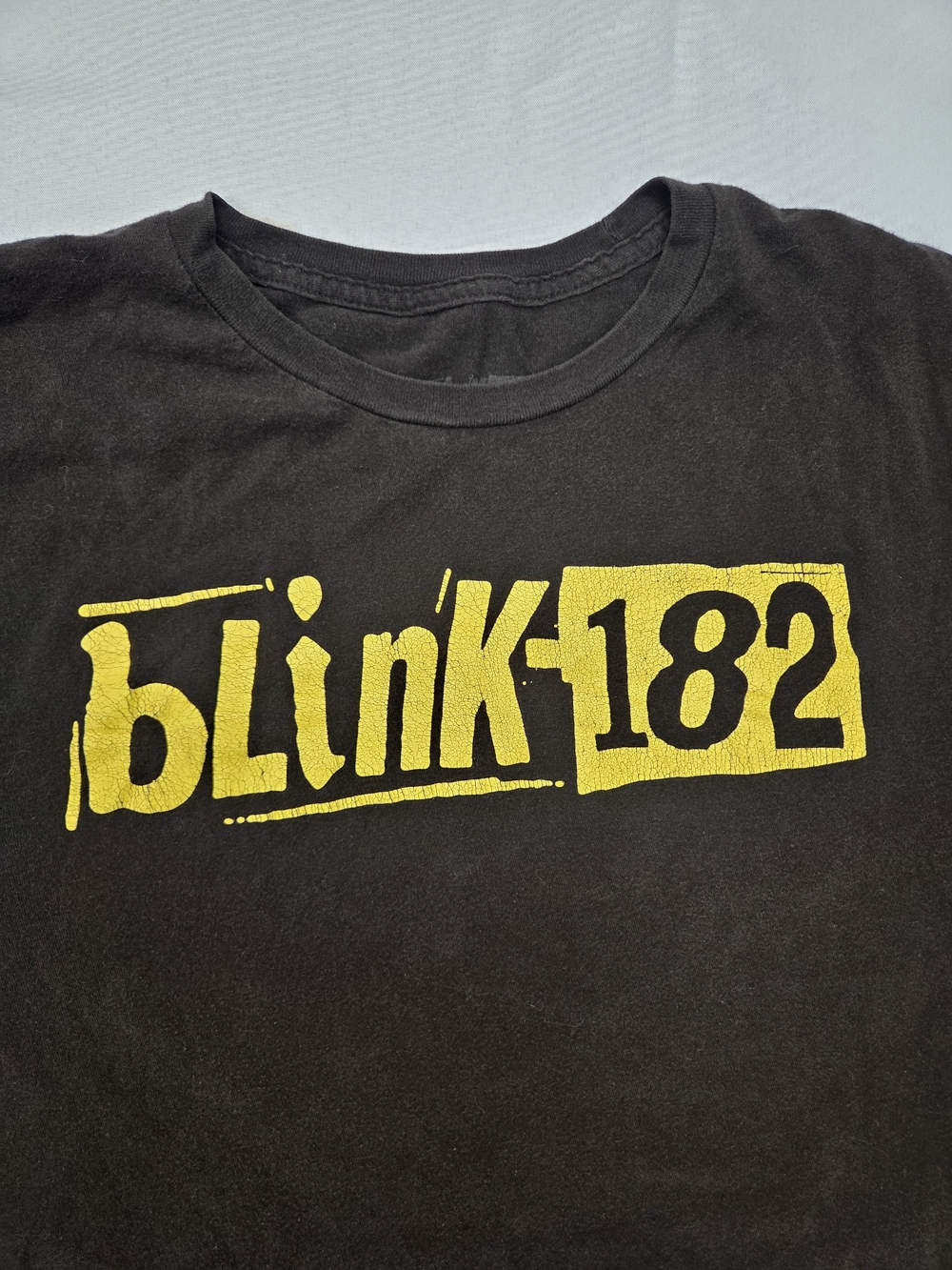 Blink-182 Black Yellow Double Sided Graphic Band T Shirt XL